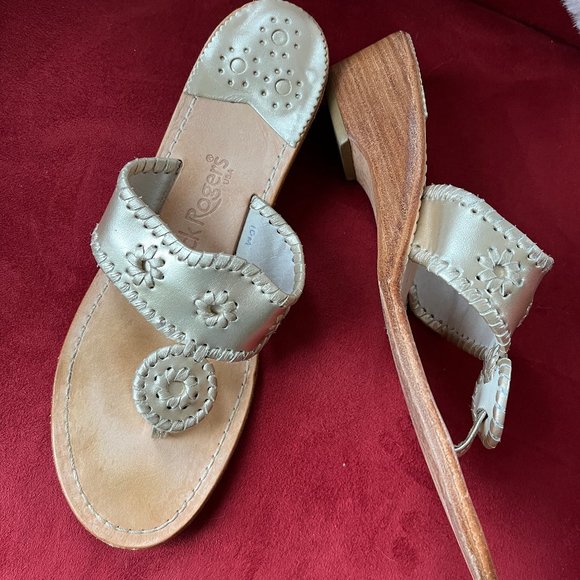 Jack Rogers Signature Wedge Sandals - Picture 1 of 7